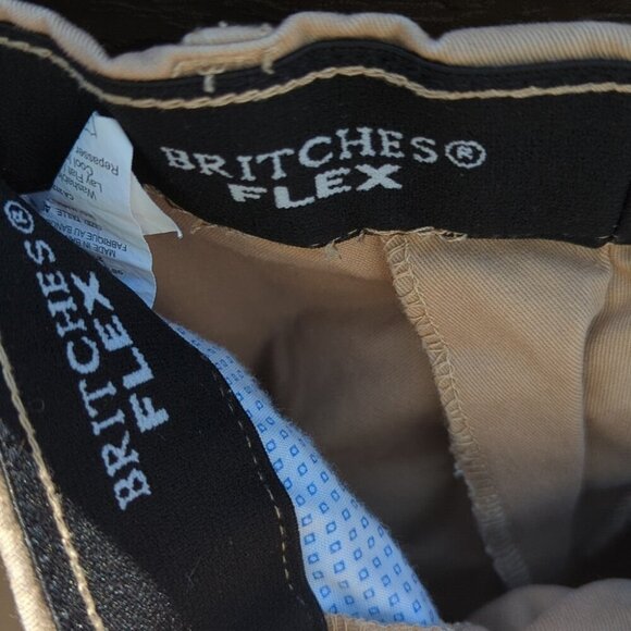Men's Britches Flex Golf Chinos Tan Pants - 46 X 30 Great Condition - Picture 3 of 6